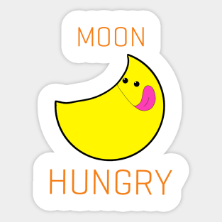 Moon Hungry Sticker